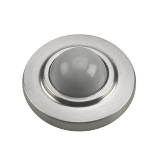 Richelieu 220XV 2-1/2" Convex Wall Mount Door Stop - Brushed Chrome