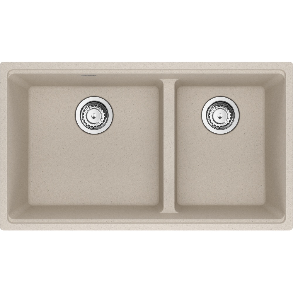 Franke MAG1601611LD-CHA-S Maris 31.0" x 17.81" Undermount Fragranite Double Bowl Low-Divide Kitchen Sink - Champagne