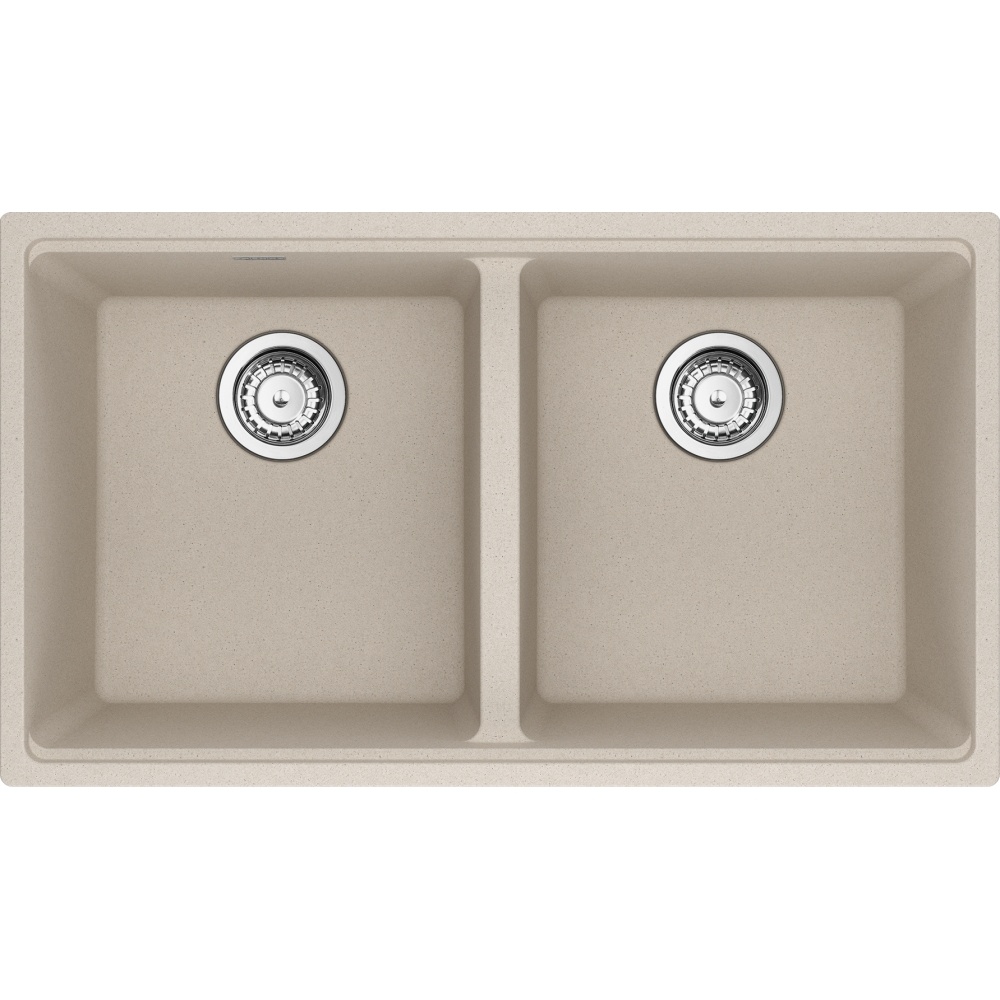 Franke MAG1201414-CHA-S Maris 31.0" x 17.81" Undermount Fragranite Double Bowl Kitchen Sink - Champagne