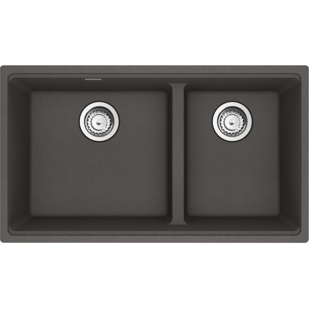 Franke MAG1601611LD-SLG-S Maris 31.0" x 17.81" Undermount Fragranite Double Bowl Low-Divide Kitchen Sink - Slate Grey
