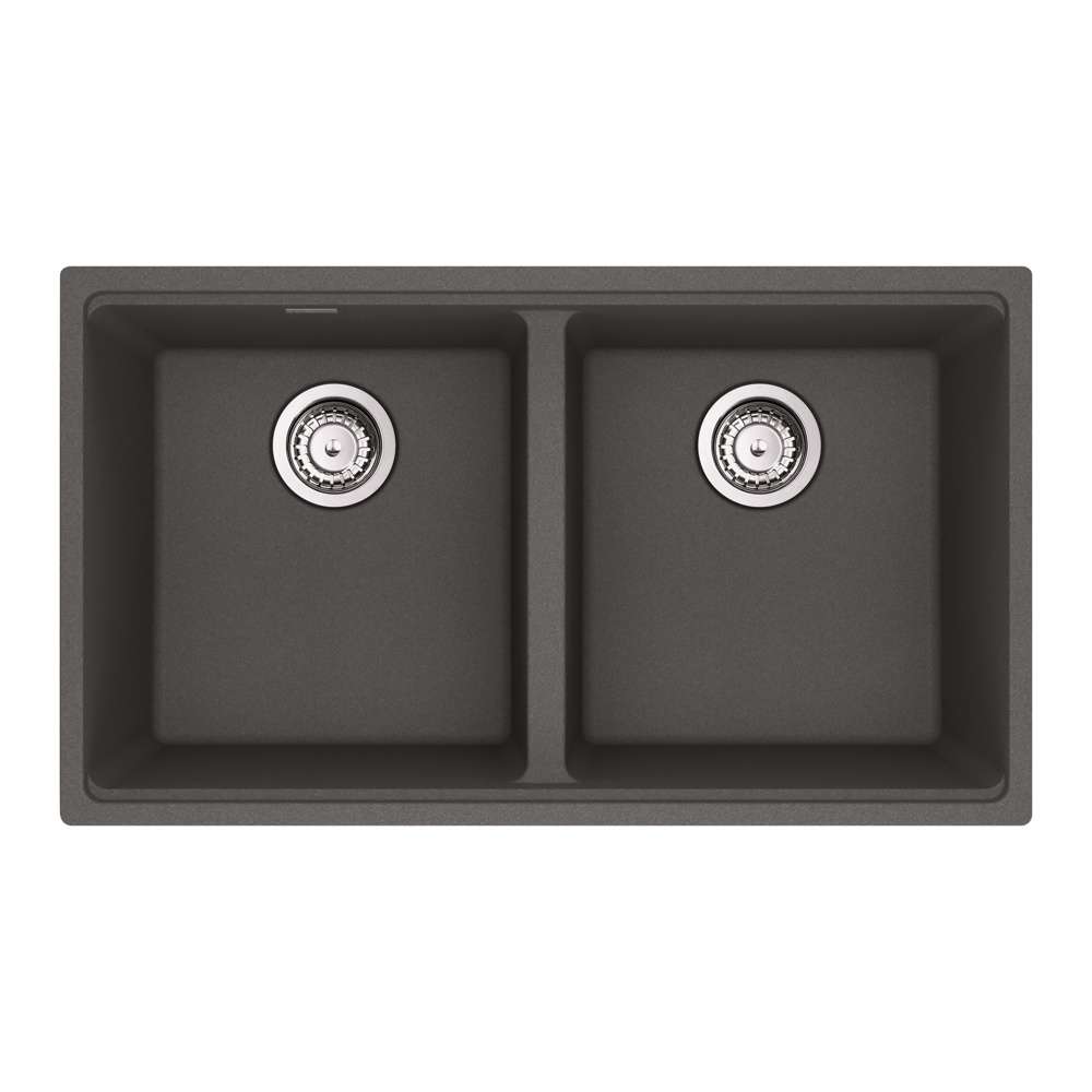 Franke MAG1201414-SLG-S Maris 31.0" x 17.81" Undermount Fragranite Double Bowl Kitchen Sink - Slate Grey