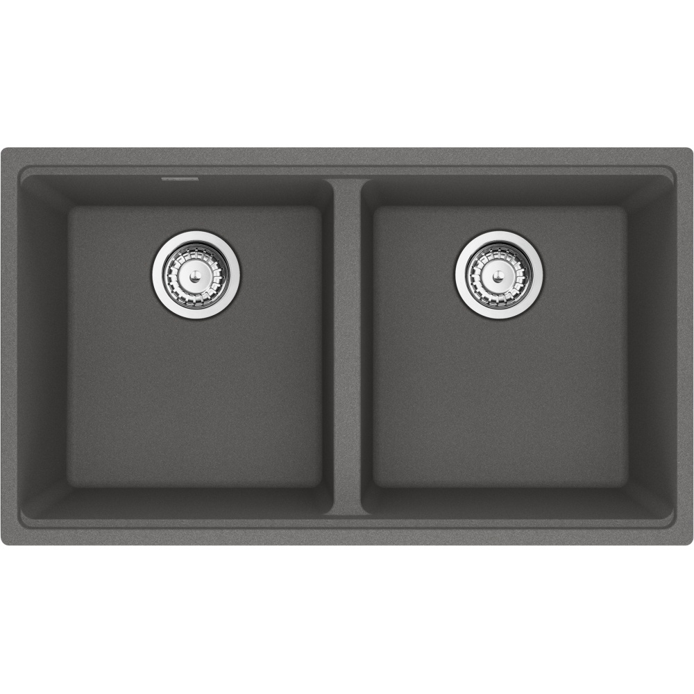Franke MAG1201414-SHG-S Maris 31.0" x 17.81" Undermount Fragranite Double Bowl Kitchen Sink - Stone Grey