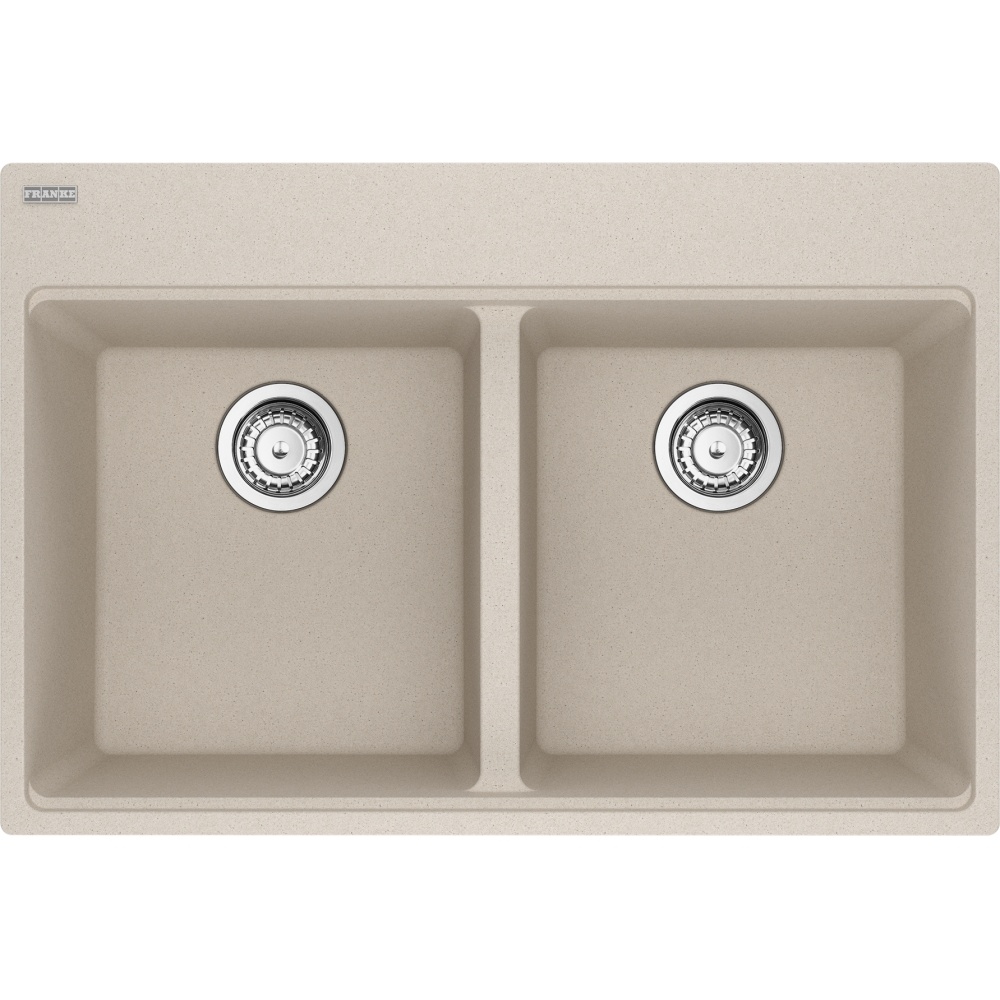 Franke MAG6201414-CHA-S Maris 31.0" x 20.88" Dual Mount Fragranite Double Bowl Kitchen Sink - Champagne