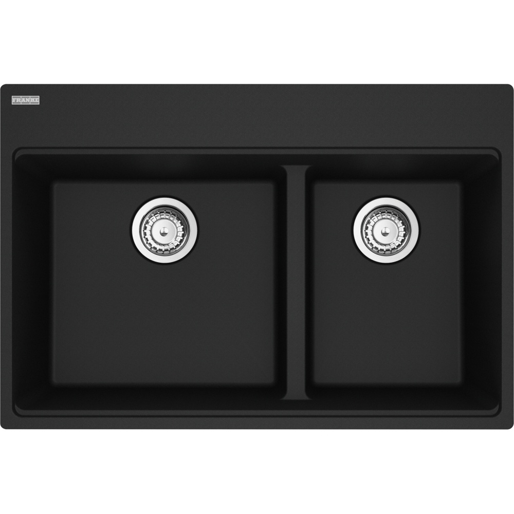 Franke MAG6601611LD-MBK-S Maris 31.0" x 20.88" Dual Mount Fragranite Double Bowl Low-Divide Kitchen Sink - Matte Black
