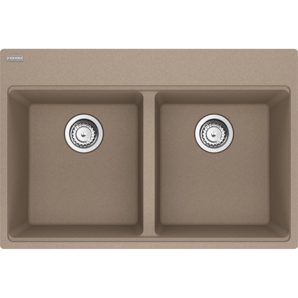 Franke MAG6201414-OYS-S Maris 31.0" x 20.88" Dual Mount Fragranite Double Bowl Kitchen Sink - Oyster