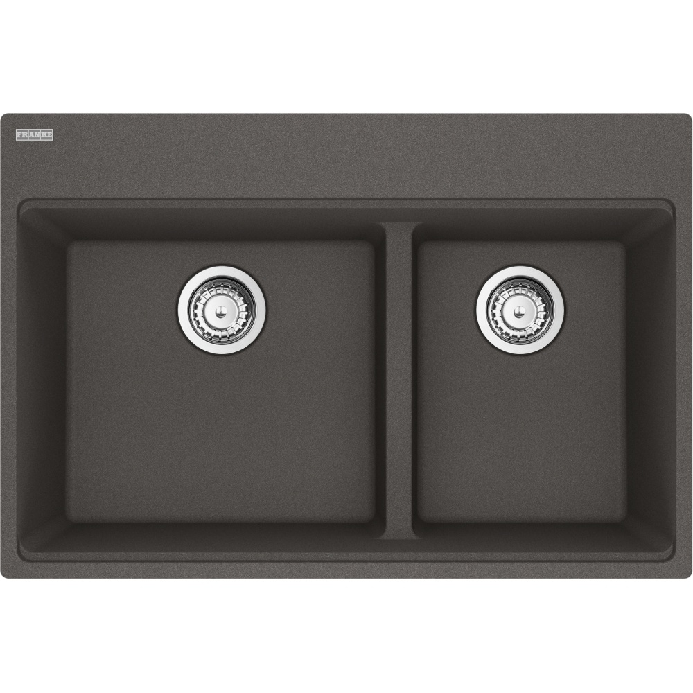 Franke MAG6601611LD-SLG-S Maris 31.0" x 20.88" Dual Mount Fragranite Double Bowl Low-Divide Kitchen Sink - Slate Grey