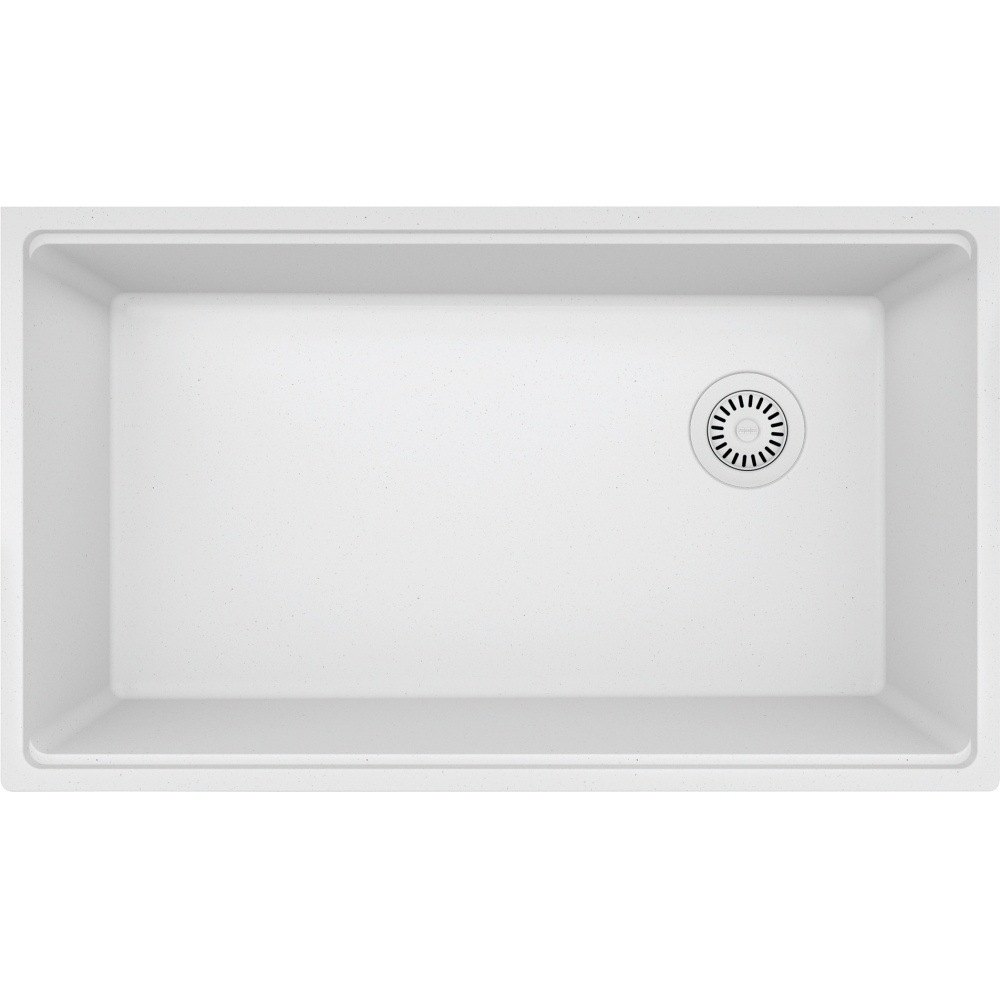 Franke MAG11031OW-PWT-S Maris 33" x 19.3" Undermount Fragranite Single Bowl Kitchen Sink - Polar White