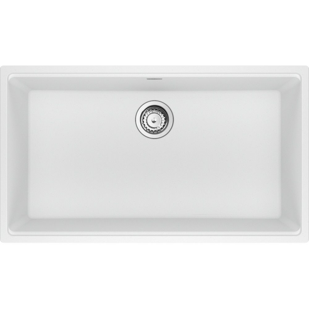 Franke MAG11031-PWT-S Maris 33" x 18.94" Undermount Fragranite Single Bowl Kitchen Sink - Polar White