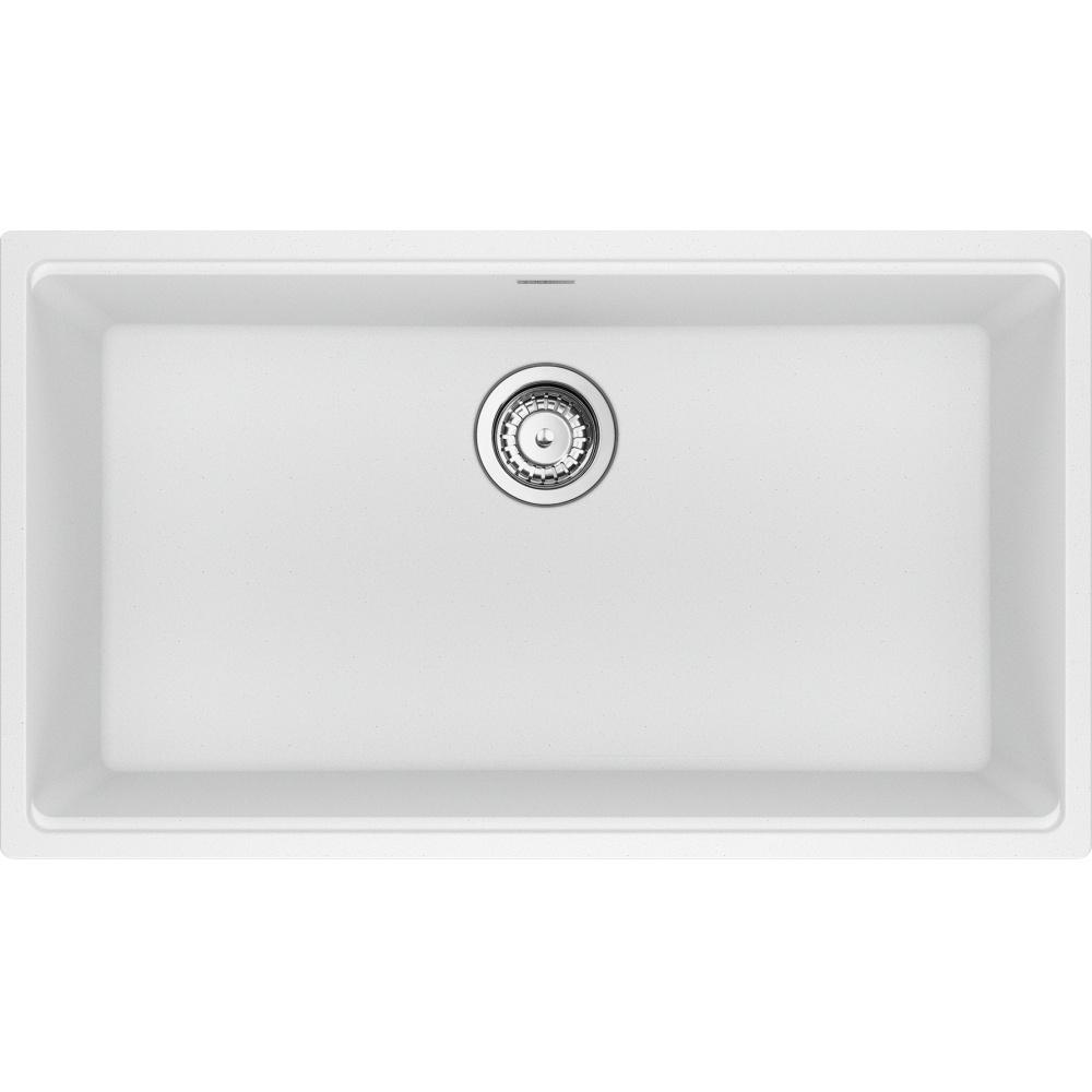 Franke MAG11029-PWT-S Maris 31" x 17.81" Undermount Fragranite Single Bowl Kitchen Sink - Polar White