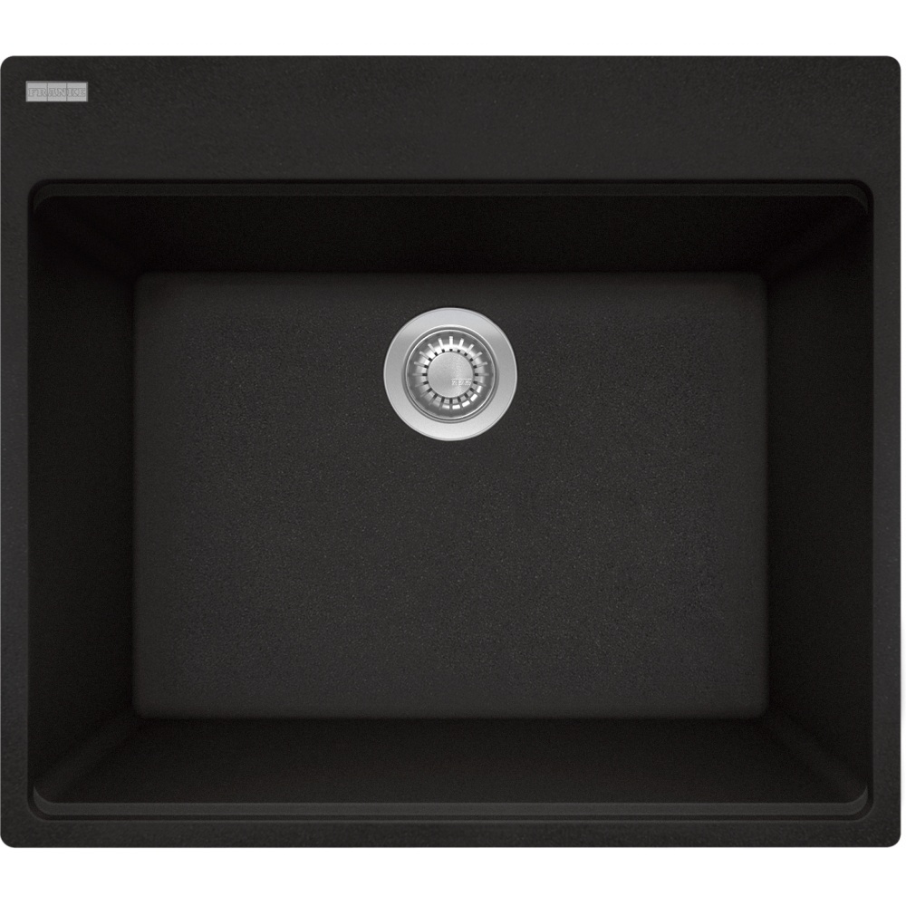 Franke MAG61023L-ONY-S Maris 25" x 22" Fragranite Dual Mount Single Bowl Laundry/Utility Sink - Onyx