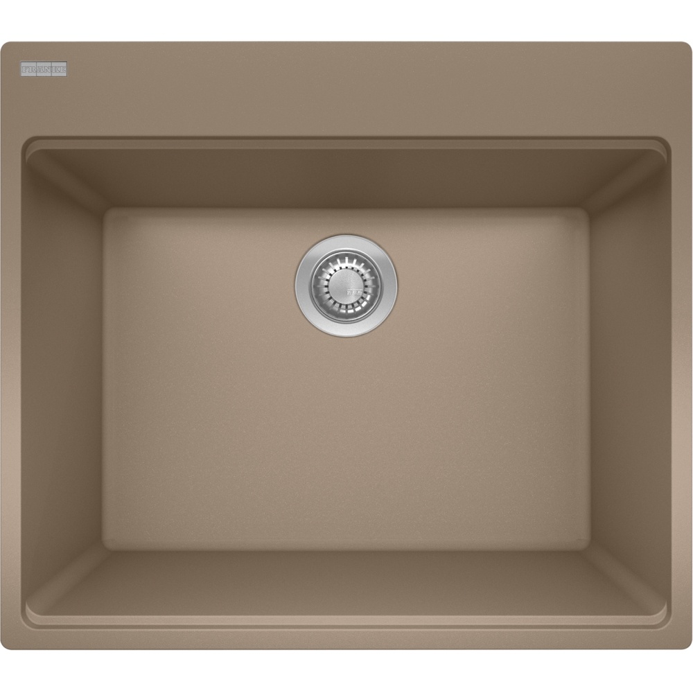 Franke MAG61023L-OYS-S Maris 25" x 22" Fragranite Dual Mount Single Bowl Laundry/Utility Sink - Oyster