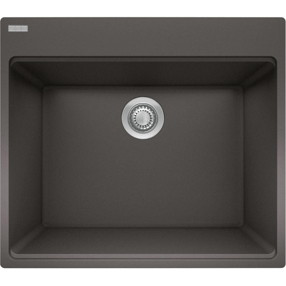 Franke MAG61023L-SLG-S Maris 25" x 22" Fragranite Dual Mount Single Bowl Laundry/Utility Sink - Slate Grey