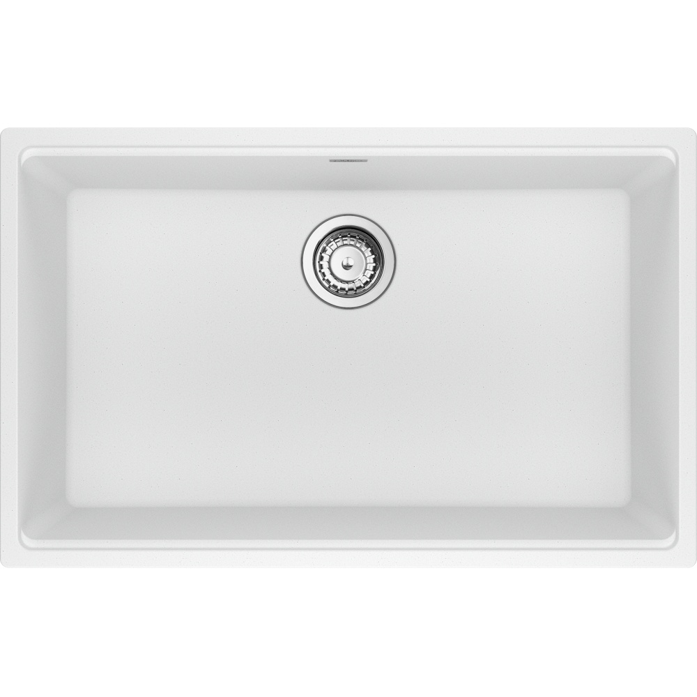 Franke MAG11028-PWT-S Maris 30" x 19" Undermount Fragranite Single Bowl Kitchen Sink - Polar White