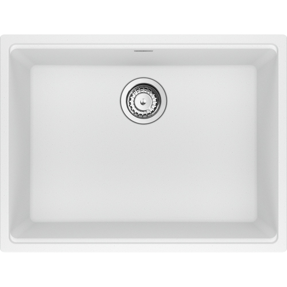Franke MAG11023-PWT-S Maris 25" x 18.94" Undermount Fragranite Single Bowl Kitchen Sink - Polar White