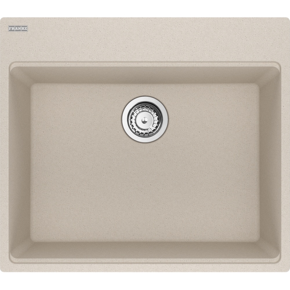 Franke MAG61023-CHA-S Maris 25" x 22" Dual Mount Fragranite Single Bowl Kitchen Sink - Champagne