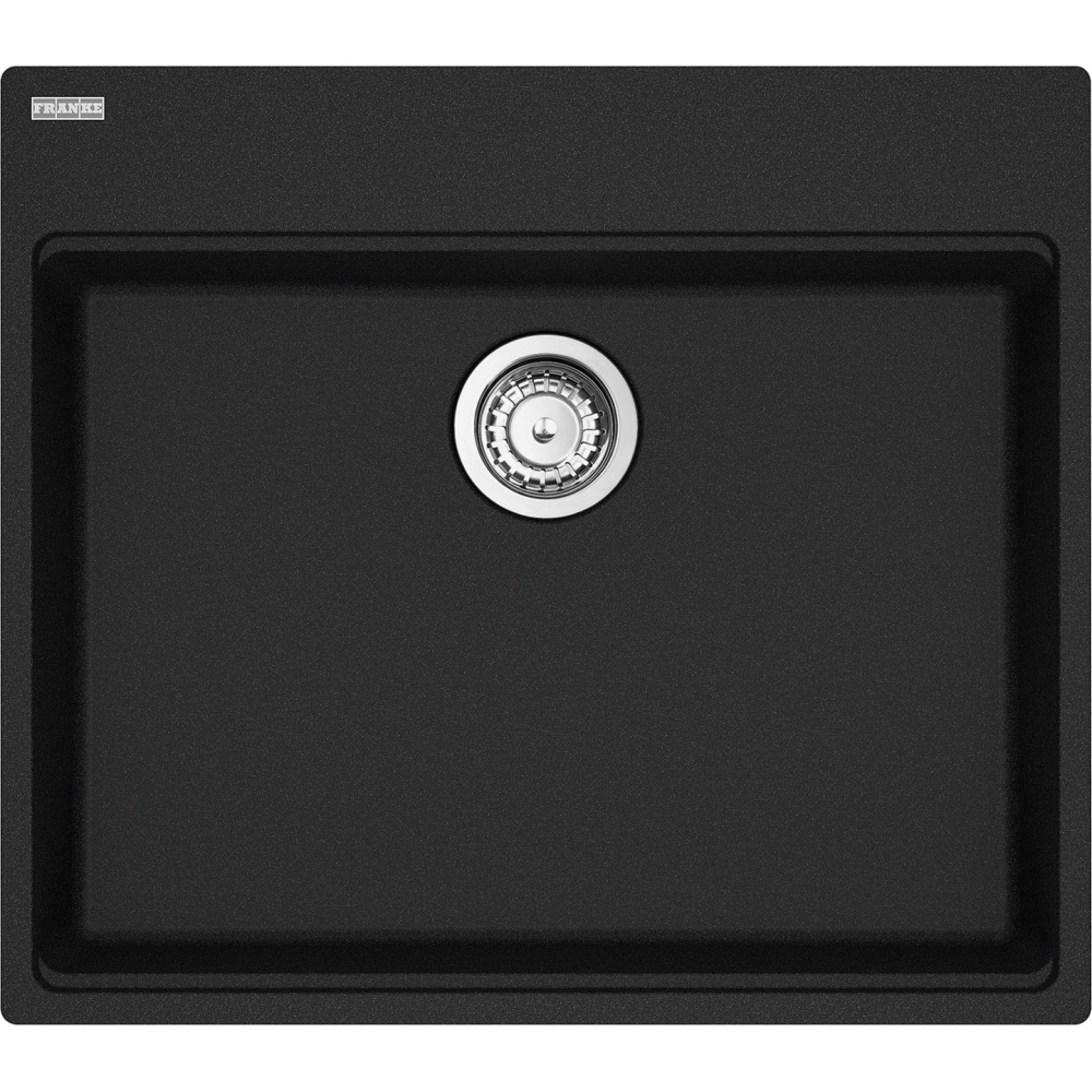 Franke MAG61023ADA-ONY-S Maris 25" x 22" Dual Mount Fragranite Single Bowl Kitchen Sink - Onyx