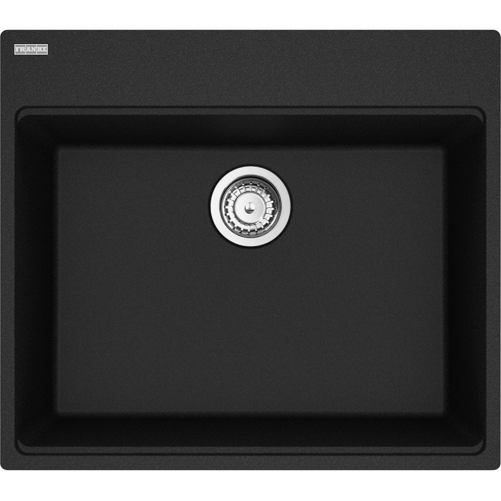 Franke MAG61023-ONY-S Maris 25" x 22" Dual Mount Fragranite Single Bowl Kitchen Sink - Onyx
