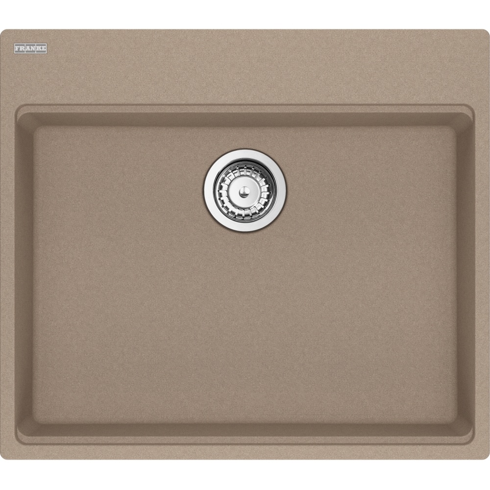 Franke MAG61023ADA-OYS-S Maris 25" x 22" Dual Mount Fragranite Single Bowl Kitchen Sink - Oyster
