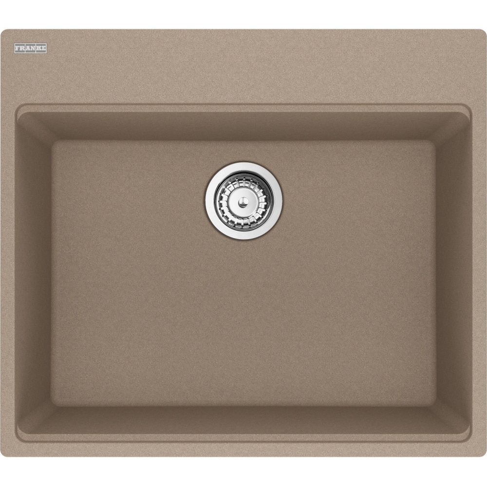 Franke MAG61023-OYS-S Maris 25" x 22" Dual Mount Fragranite Single Bowl Kitchen Sink - Oyster