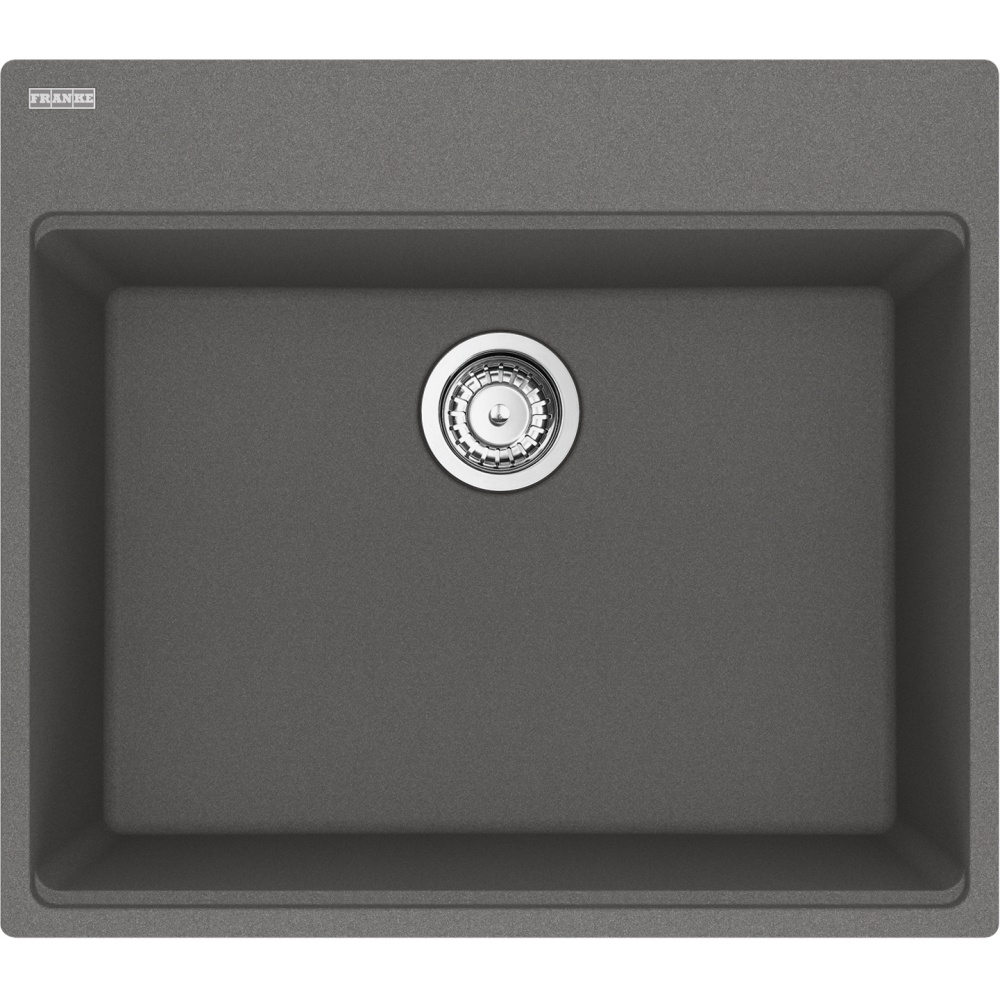 Franke MAG61023-SHG-S Maris 25" x 22" Dual Mount Fragranite Single Bowl Kitchen Sink - Stone Grey