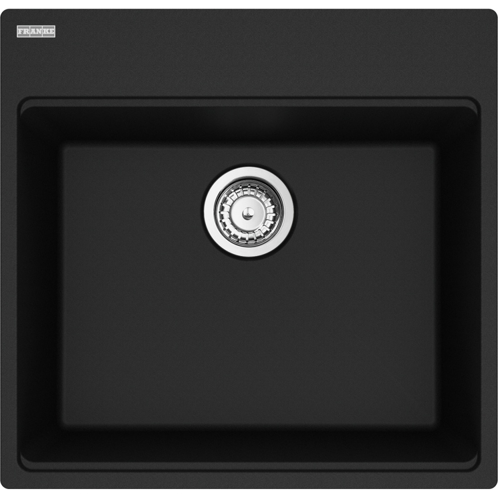 Franke MAG61020-MBK-S Maris 21.63" x 20.88" Dual Mount Fragranite Single Bowl Kitchen Sink - Matte Black