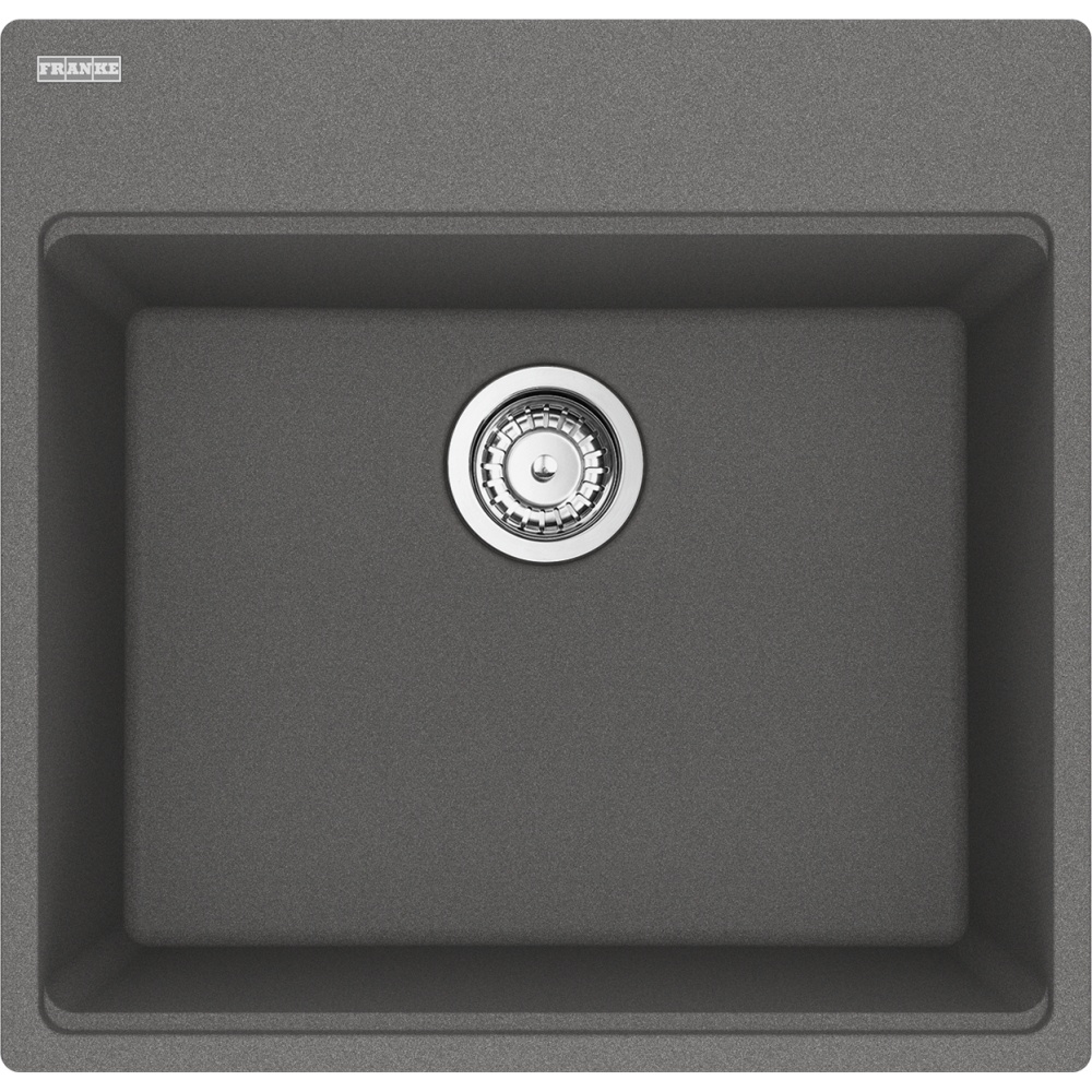 Franke MAG61020-SHG-S Maris 21.63" x 20.88" Dual Mount Fragranite Single Bowl Kitchen Sink - Stone Grey