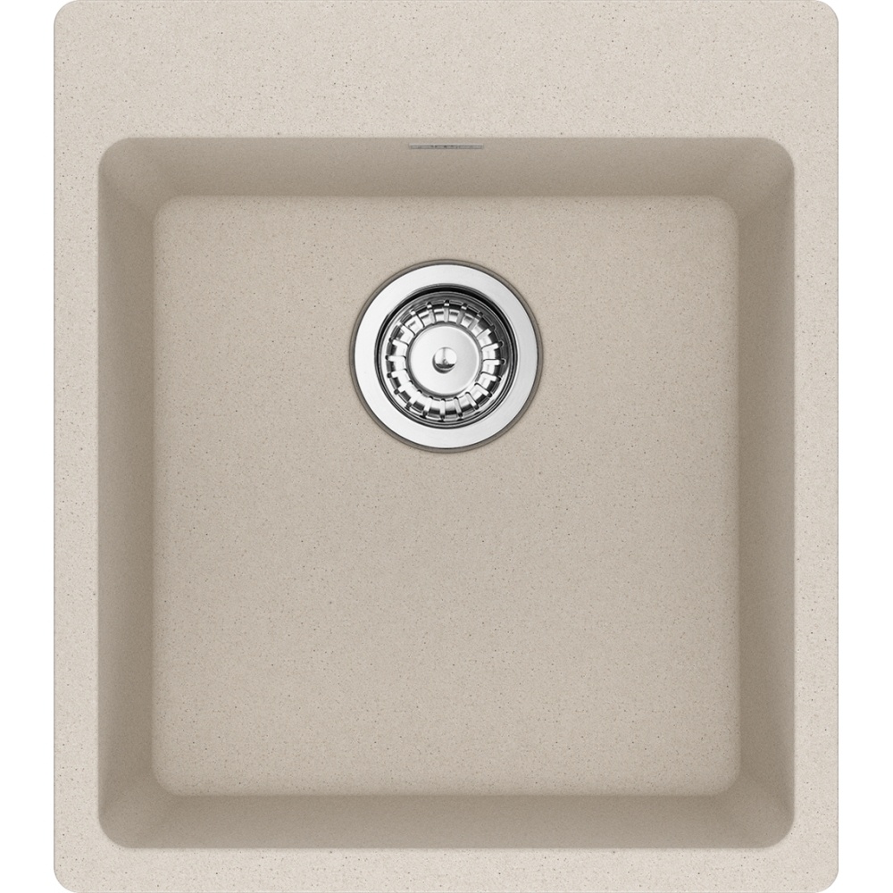 Franke MAG61015-CHA-S Maris 17.31" x 19.69 Dual Mount Fragranite Single Bowl Bar / Prep Sink - Champagne