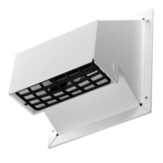 Imperial VT0481 3-1/4"x10" R2 Style Wall Exhaust Cap - White