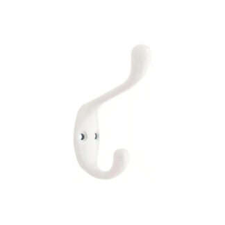 Richelieu 235WV 3-1/2" Heavy-Duty Coat Hook - White