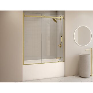 Fleurco NHS160-11-40-79 Horizon 60" Sliding Shower Door 79"H (LH OR RH) - Brushed Gold