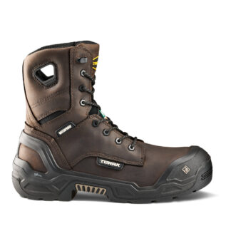 Terra 1311DB Men's Exile 25 8" Waterproof Composite Toe Safety Work Boot - Dark Brown