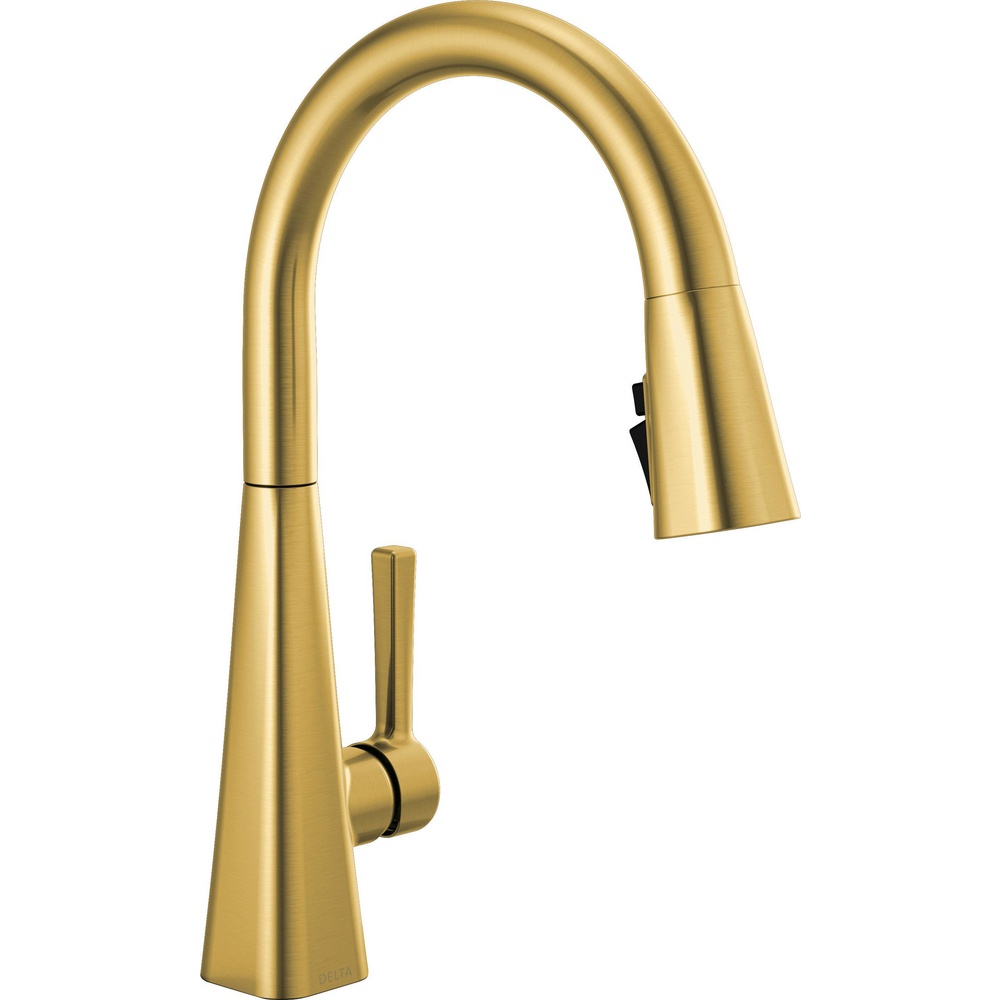 Delta 19802Z-GB-DST Lenta Kitchen Faucet - Brushed Gold