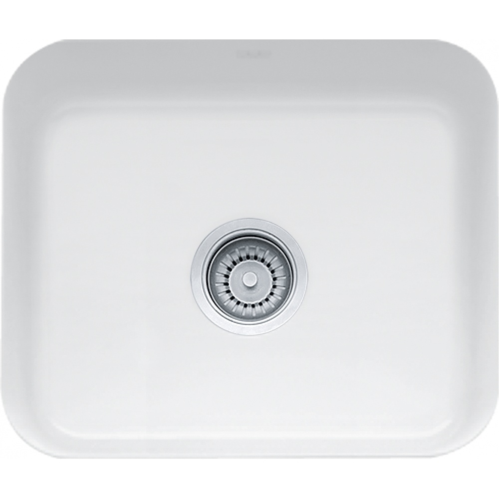 Franke CCK110-19WH Cisterna 21.62" x 17.38" Ceramic Single Undermount Kitchen Sink - White