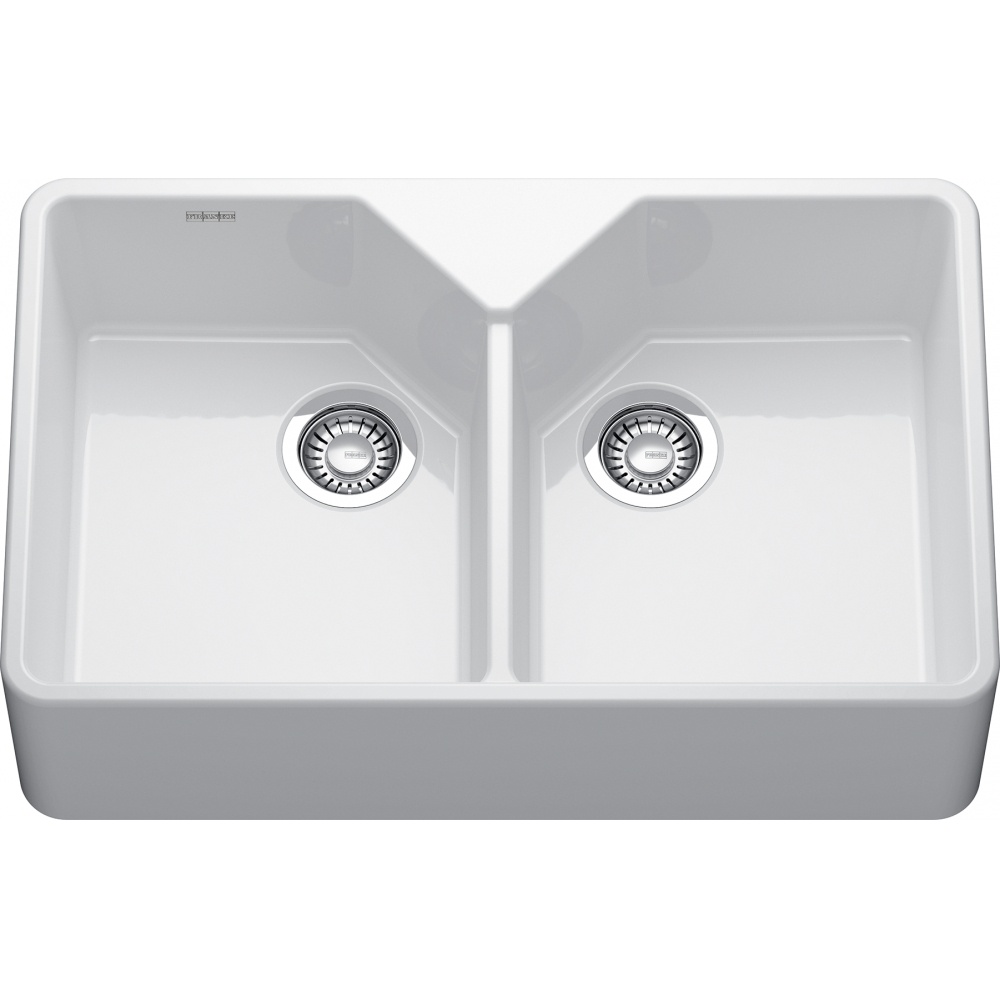 Franke MH2K7201414-GWH Manor House 2.0 31.2" x 19.2"  Ceramic Double Farmhouse/Apron Kitchen Sink - White