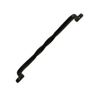 Onward 808BLR 8" Iron Barn Door Decorative Twist Pull - Black