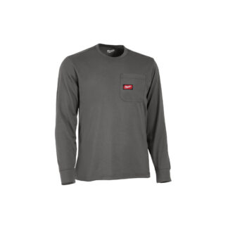 Milwaukee 606G GRIDIRON™ Long Sleeve Pocket T-Shirt - Grey