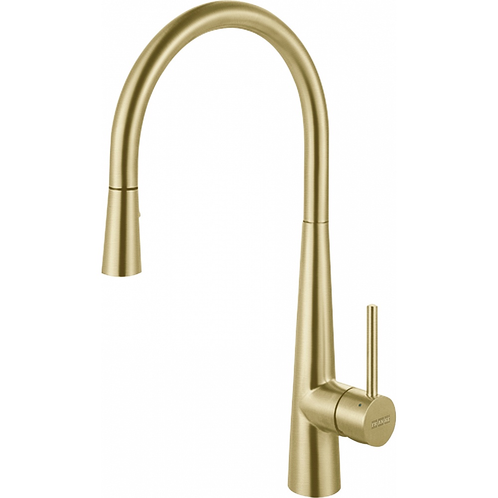 Franke STL-PD-GLD Steel 17.5" Stainless Steel Single Handle Pull-Down Kitchen Faucet - Gold