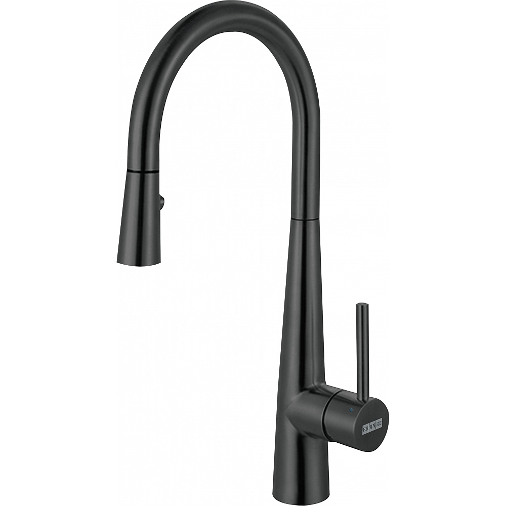 Franke STL-PR-IBK Steel 16.7" Stainless Steel Single Handle Pull-Down Kitchen Prep Faucet - Industrial Black