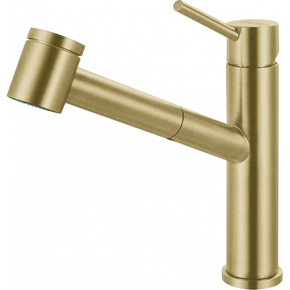 Franke STL-PO-GLD Steel 9" Stainless Steel Single Handle Pull-Out Kitchen Faucet - Gold