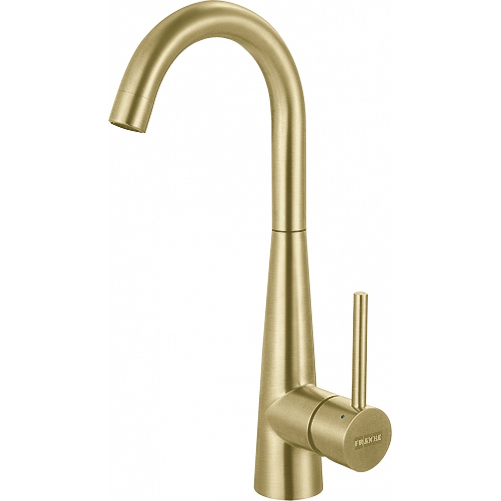 Franke STL-BR-GLD Steel 14.4" Stainless Steel Pull-Down Kitchen Bar Faucet - Gold