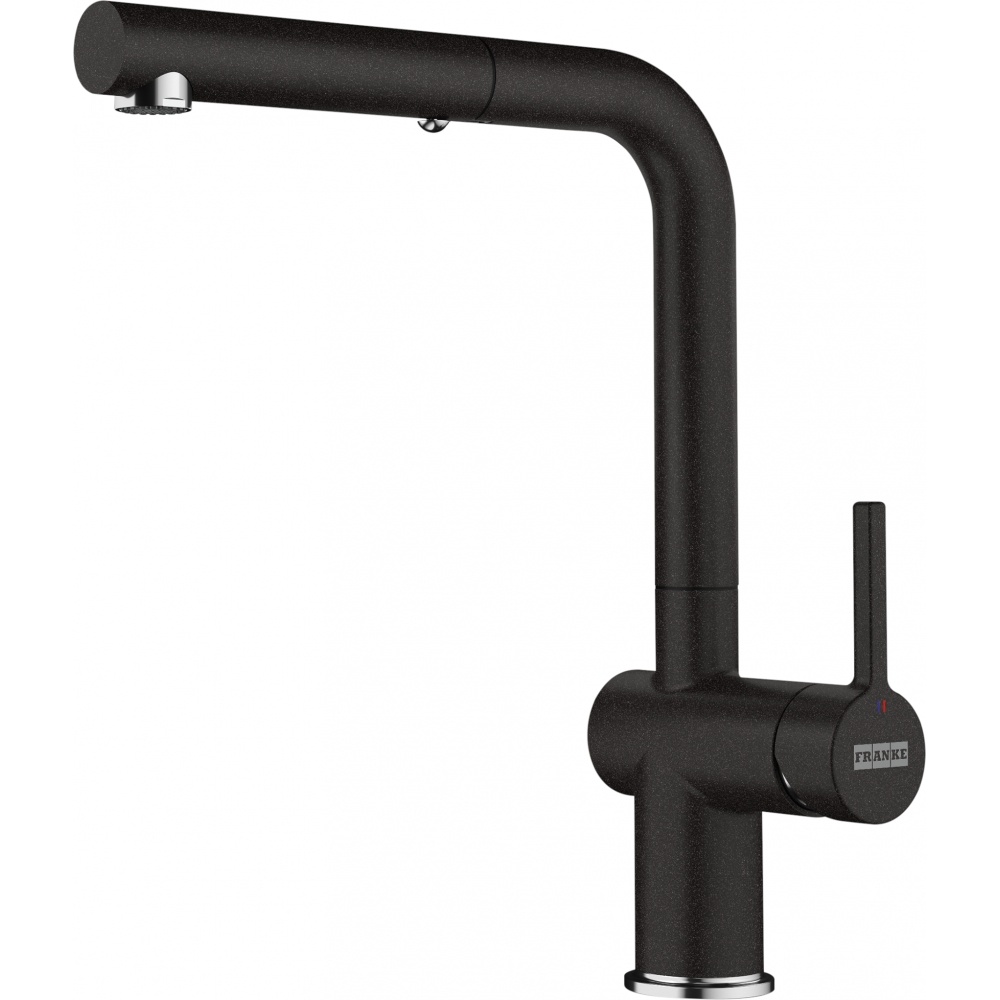 Franke ACT-PO-ONY Active 12.25" Single Handle Pull-Out Faucet - Onyx