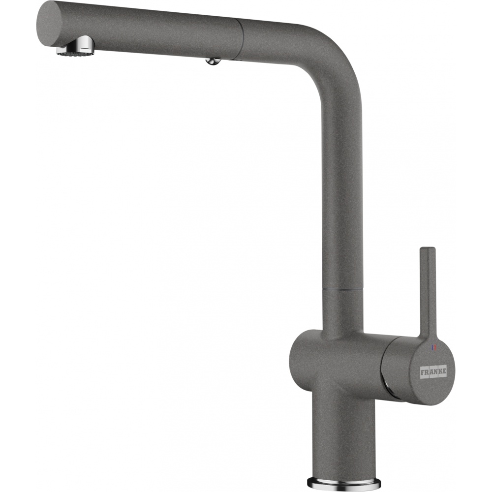 Franke ACT-PO-STG Active 12.25" Single Handle Pull-Out Faucet - Stone Grey