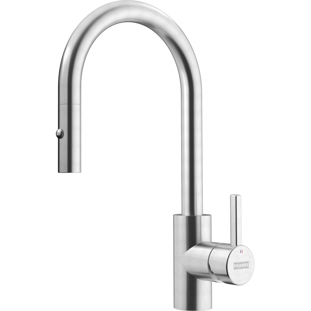 Franke EOS-PR-304 Eos Neo 14" Single Handle Pull-Down Prep Kitchen Faucet - Stainless Steel