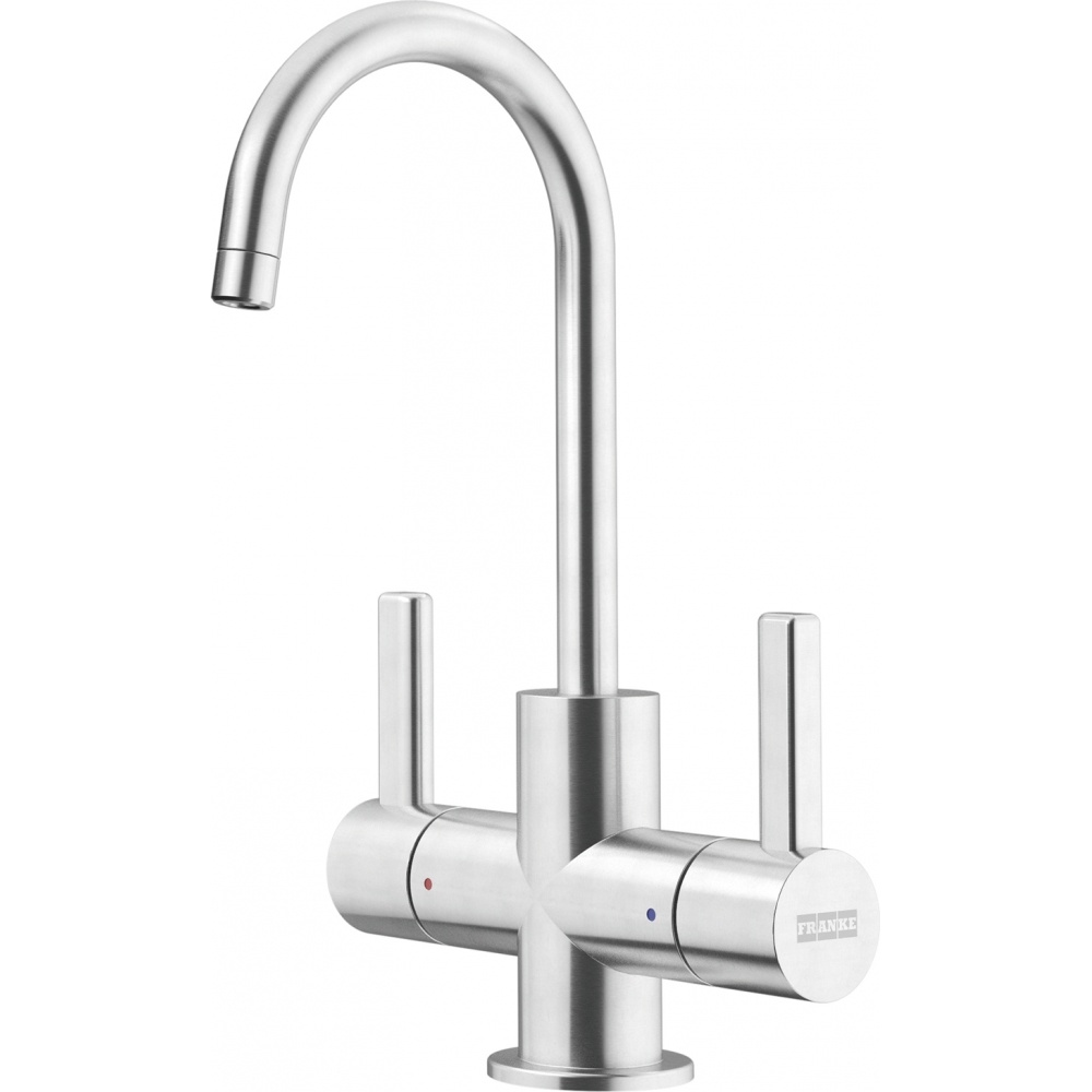 Franke UNJ-HC-304 Universal 8.75" Double Handle Hot and Cold Water Filtration Faucet - Stainless Steel