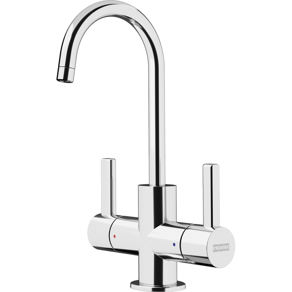 Franke UNJ-HC-CHR Universal 8.75" Double Handle Hot and Cold Water Filtration Faucet - Polished Chrome