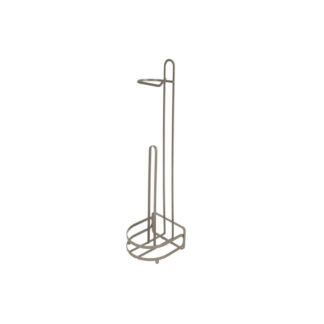 Moda At Home 305952-SATIN Earl Toilet Paper Holder & Reserve