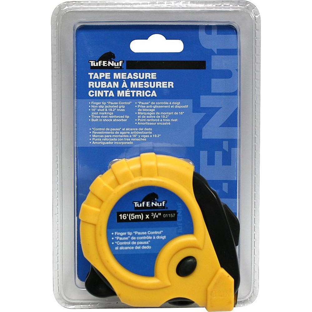 Tuf-E-Nuf 01157 3/4" x 16ft Measuring Tape