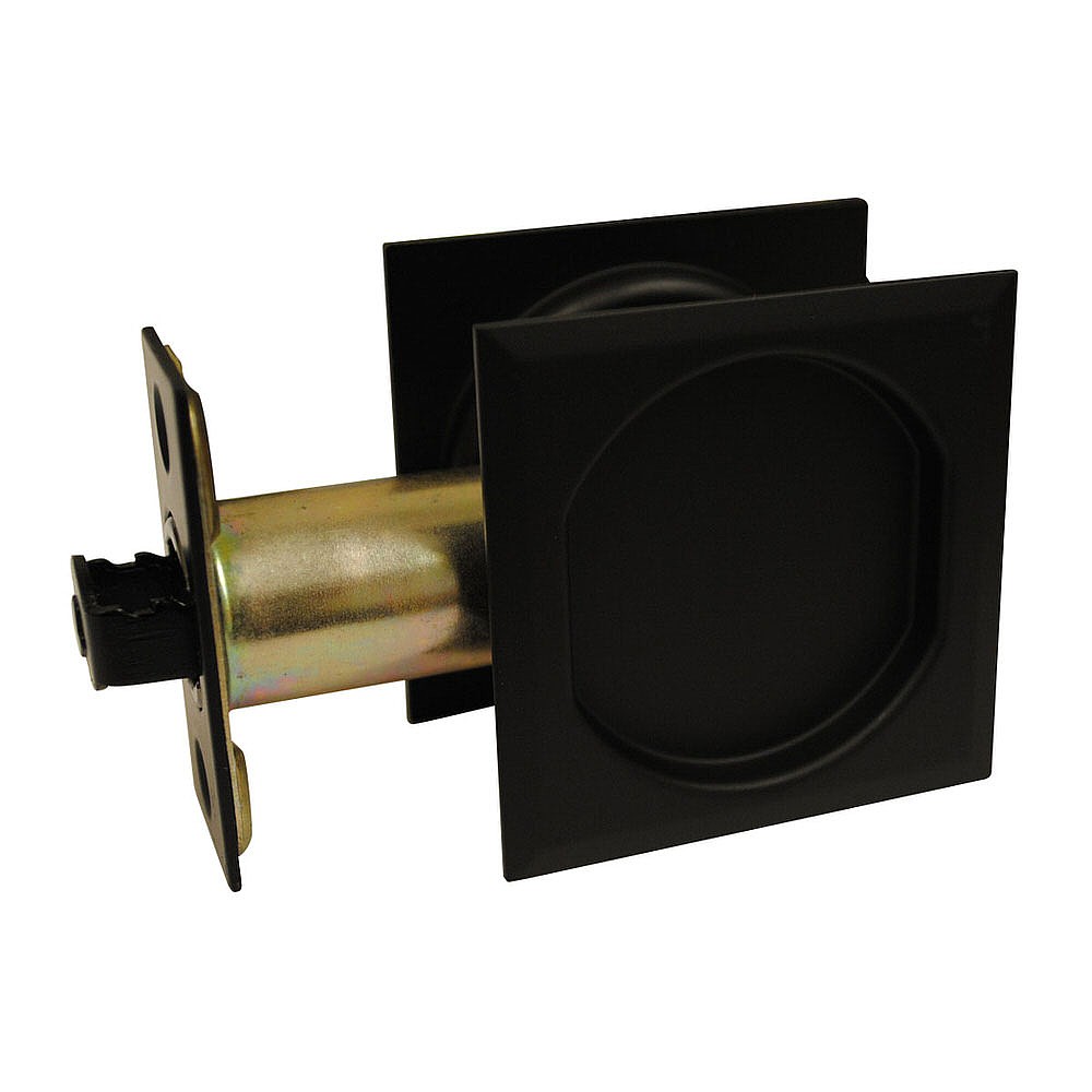 Richelieu 17SFB10R Square Passage Pocket Door Pull - Black