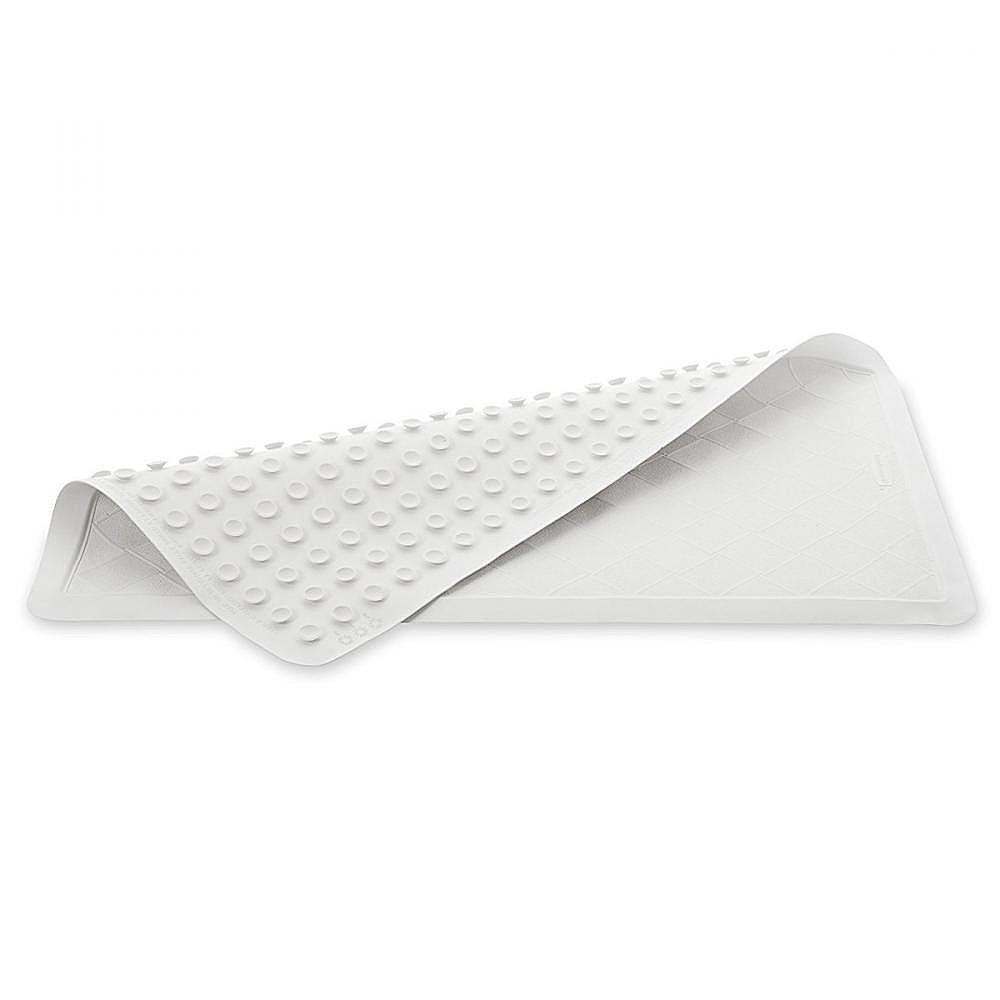 Rubbermaid 7041 16" x 28" Large Bathtub Mat - White