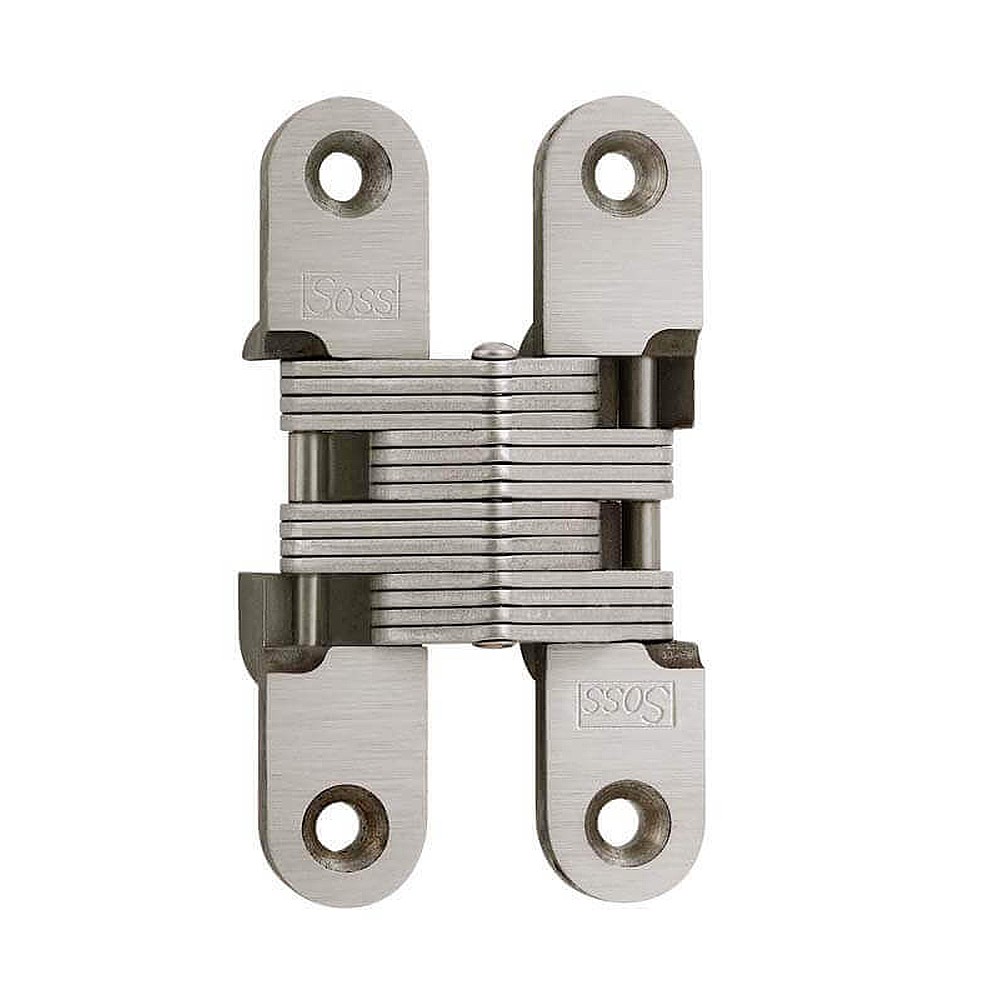 Soss 429216145 1-15/32" x 1" 216 Concealed Steel Hinge, 2 Pack - Satin Chrome